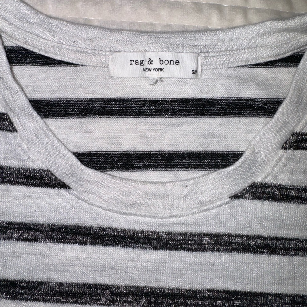Rag & Bone striped t-shirt/ size small - Picture 6 of 6